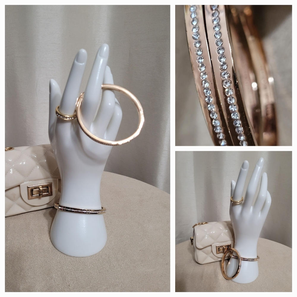 Kate Spade RING IT Pave Bangle /PAIR - Picture 3 of 5